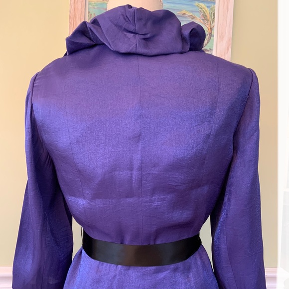 Adriana Papell Shimmering Purple Dressy Jacket - Picture 7 of 9